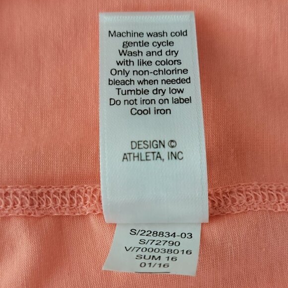 Athleta Orange Tank Top #34  Size S - Picture 7 of 7
